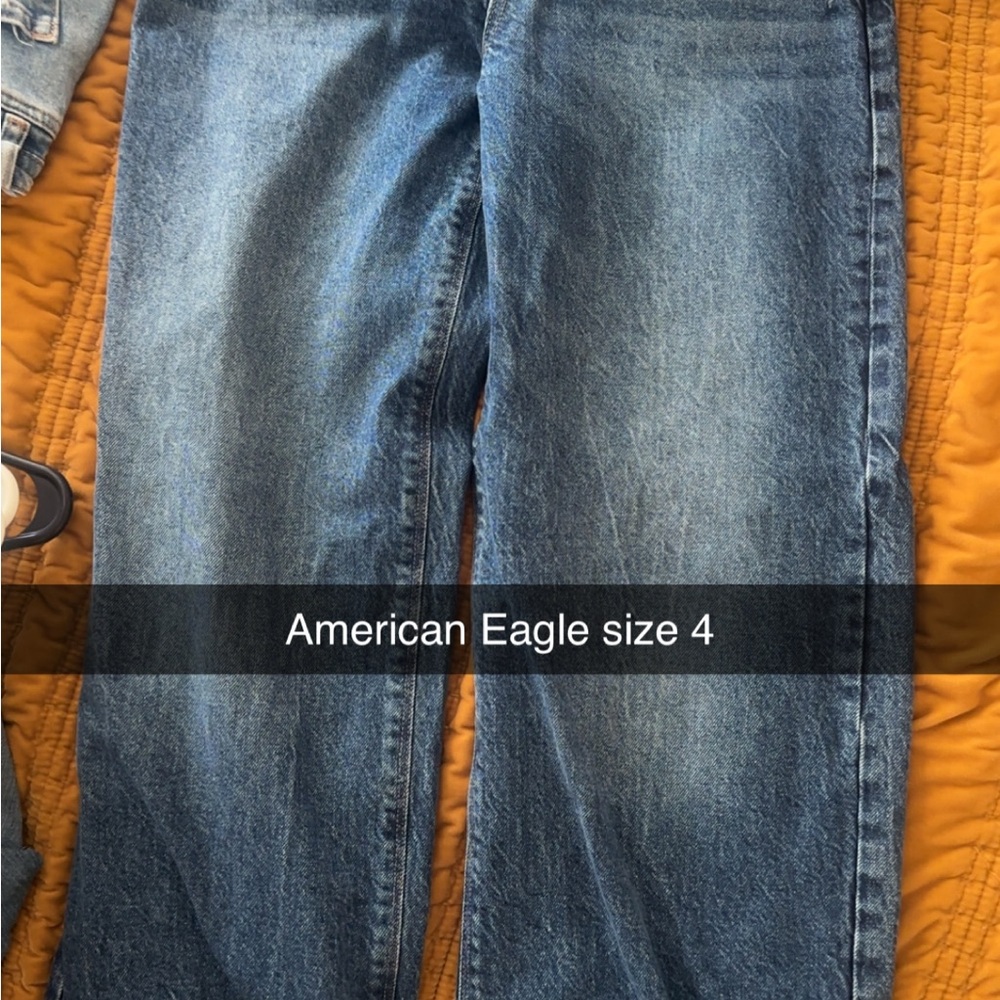 American Eagle Outfitters Blue Straight Leg Jeans